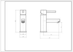 Pure Mono Basin Mixer technical