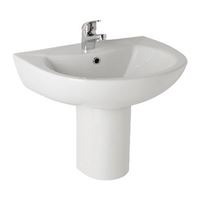 Kartell UK G4K 545mm 1th basin & semi pedestal