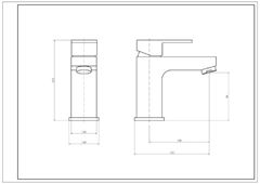 Element Mono Basin Mixer technical