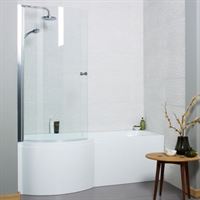 Oblique P Shaped Shower Bath 1700 x 850 lifestyle