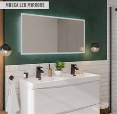 Mosca LED Mirrors Mosca LED Mirror with Demister Pad and Shaver Socket 1200 x 600mm