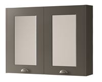 Astley 800mm Mirror Cabinet - Matt Grey