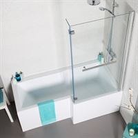 Tetris RH Square Shower Bath 1700 x 850 lifestyle