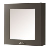 Astley 600mm Mirror Cabinet - Matt Grey