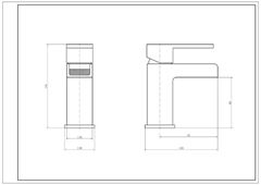 Adore Mono Basin Mixer technical