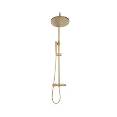 Core Brushed Brass Rigid Riser Shower