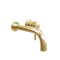 Core Brushed Brass Wall Mounted Mixer