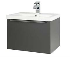 Kore 500mm Wall Mounted Drawer Unit & Ceramic Basin 