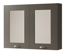 Astley 800mm Mirror Cabinet - Matt Grey